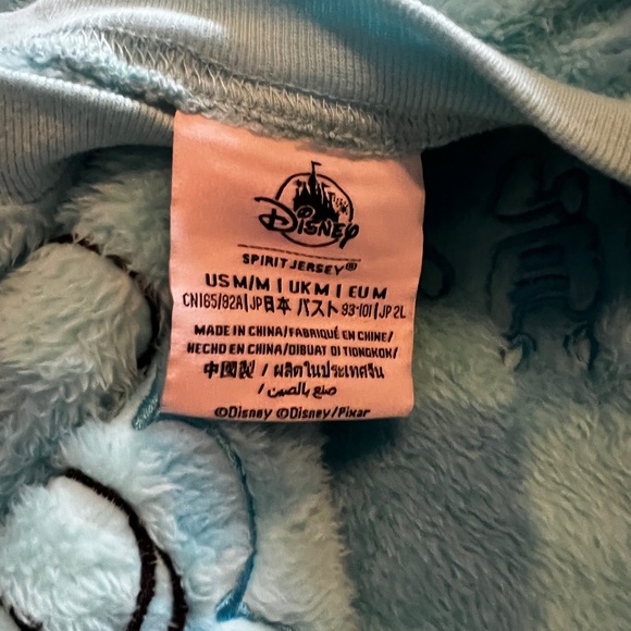 New with Tags Disney Pixar Fuzzy Spirit Jersey Size M - Picture 2 of 3